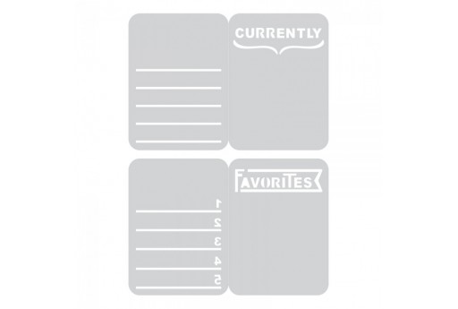 Fustelle Thinlits Journal Cards Sizzix 2