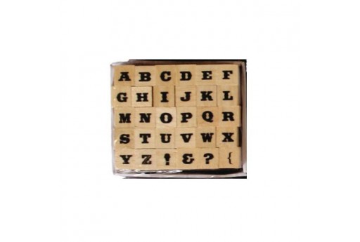 Stamps Set Alphabet Font 4 Dovecraft - 8mm - 30pcs