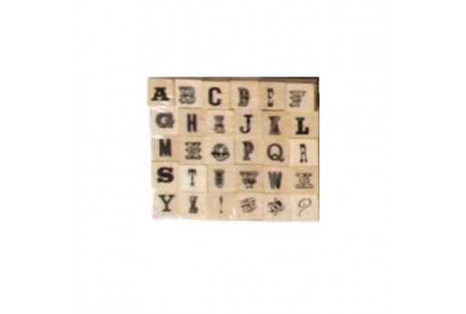 Stamps Set Alphabet Font 10 Dovecraft - 8mm - 30pcs