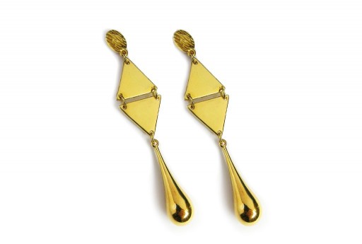 Kit Orecchini Metal Drop Oro