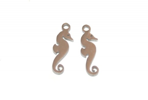 Stainless Steel Seahorse Charms 15x5mm -2pcs
