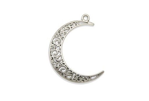 Zamak Pendant Half Moon 36x30mm  - 1pcs