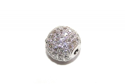 Cubic Zirconia Micro Pavè Beads Crystal 10mm - 1pcs