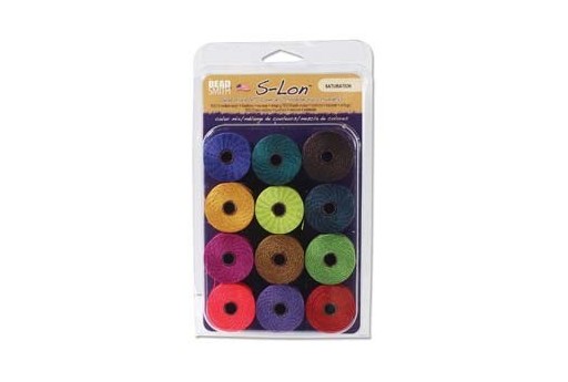 Super-Lon Bead Cord Mix Saturation 0,5mm - 12pcs