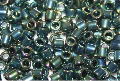 Miyuki Delica Seed Beads 8/0 - Metallic Green Luster - 8gr