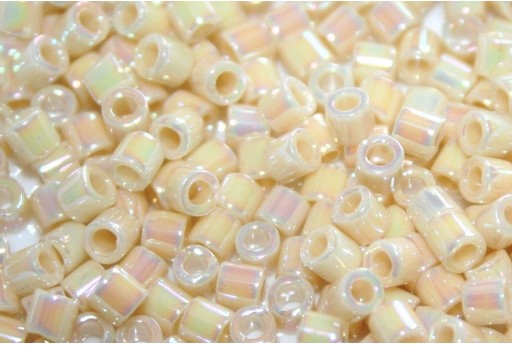 Miyuki Delica Seed Beads 8/0 - Opaque Cream AB - 8gr