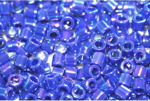 Miyuki Delica Seed Beads 8/0 - Opaque Royal Blue AB - 8gr