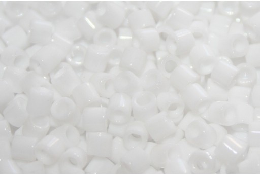 Miyuki Delica Seed Beads 8/0 - Opaque Chalk White - 8gr