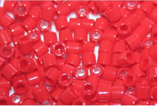 Miyuki Delica Seed Beads 8/0 - Opaque Dark Cranberry - 8gr