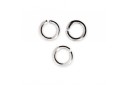 Brass Jump Rings Silver 6x0,8mm - 30pcs