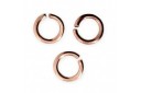 Brass Jump Rings Rose Gold 6x0,8mm - 30pcs