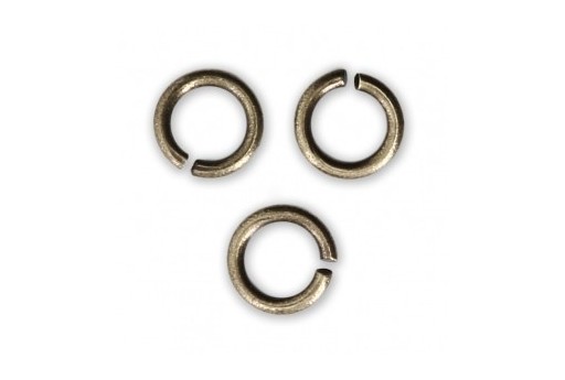 Brass Jump Rings Bronze 6x0,8mm - 30pcs