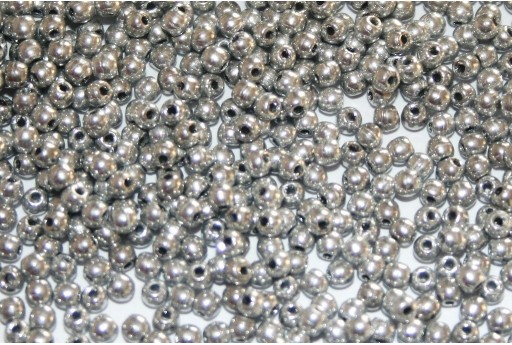 Tondi Vetro di Boemia Silver 2mm - 150pz