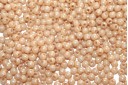 Czech Round Beads Luster Opaque Champagne 2mm - 150pcs