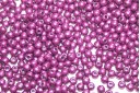 Czech Round Beads Saturated Metallic Pink Yarrow 2mm - 150pcs