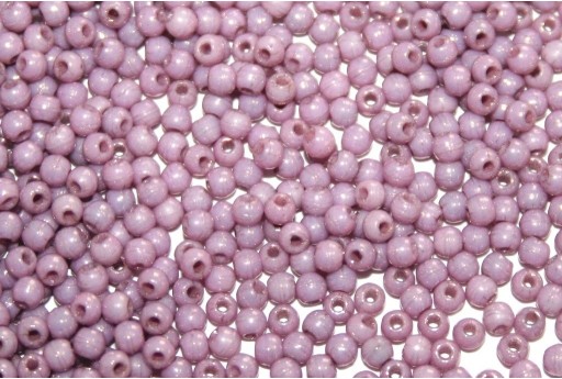 Czech Round Beads Luster Opaque Lilac 2mm - 150pcs