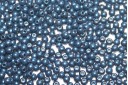 Tondi Vetro di Boemia Metallic Suede Blue 2mm - 150pz