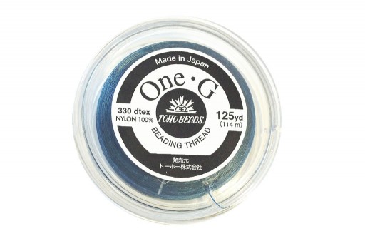 Toho One-G Nylon Thread 0,20mm Blue 125yd