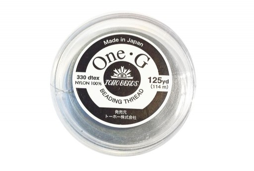 Toho One-G Nylon Thread 0,20mm Grey 125yd