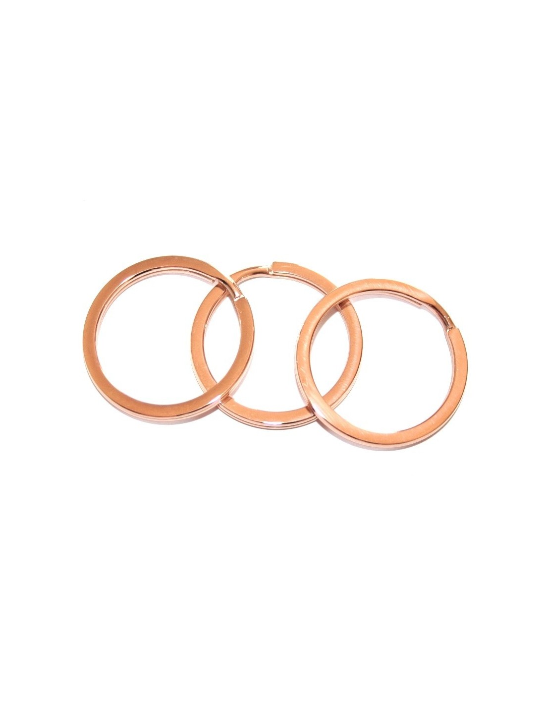 Vendita Anello Brise Portachiavi Acciaio Oro Rosa 30x2 5mm PerlineBijoux