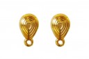 Base per Orecchini Goccia Oro 8x13mm - 2pz