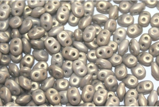 Superduo Beads Powdery Antique Gold 5x2,5mm - 10gr