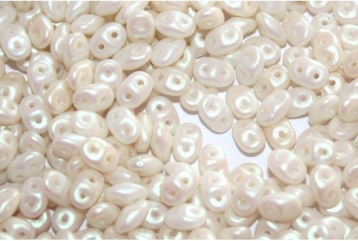 Superduo Beads Powdery Ivory 5x2,5mm - 10gr