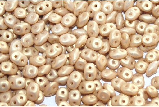 Superduo Beads Powdery Light Gold 5x2,5mm - 10gr