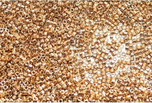 Miyuki Delica Beads 24 Karat Light Gold Plated 11/0 - 5gr