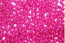 Czech Round Beads Transparent Pearl Magenta 3mm - 100pcs
