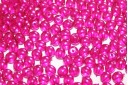 Czech Round Beads Transparent Pearl Magenta 4mm - 100pcs