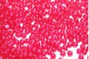 Czech Round Beads Transparent Pearl Hot Pink 3mm - 100pcs