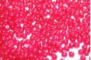 Czech Round Beads Transparent Pearl Hot Pink 3mm - 100pcs