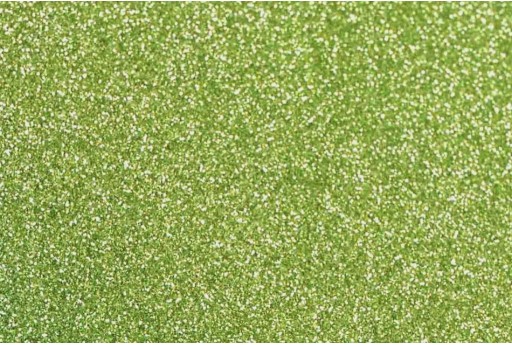 Gomma Crepla Glitter Verde Chiaro 1 Foglio A4 2mm