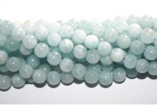 Aquamarine Round Beads 6mm - 60pcs