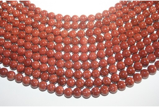 Filo 48 Pietre Goldstone Sfera 8mm GS3