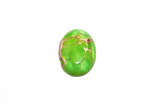 Dyed Impression Jasper Cabochon Light Green - Oval 18x25mm