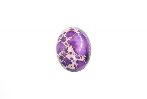 Cabochon Jasper Impression Viola - Ovale 18x25mm