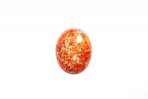 Dyed Impression Jasper Cabochon Orange - Oval 18x25mm