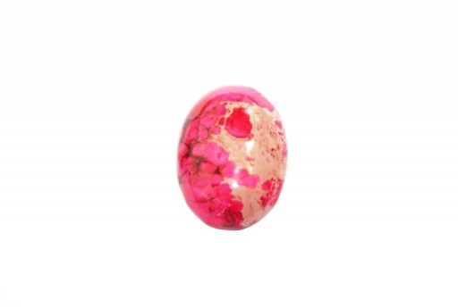 Cabochon Jasper Impression Rosa - Ovale 18x25mm