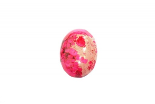 Dyed Impression Jasper Cabochon Pink - Oval 18x25mm