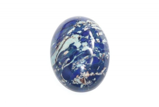 Cabochon Jasper Impression Blue - Ovale 22X30mm