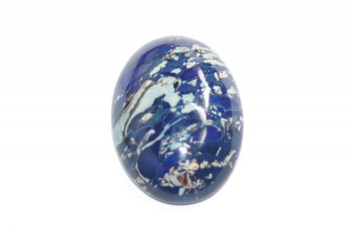 Dyed Impression Jasper Cabochon Blue - Oval 22X30mm