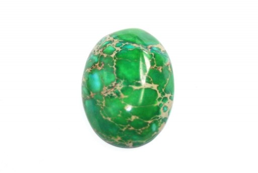 Dyed Impression Jasper Cabochon Green - Oval 22X30mm