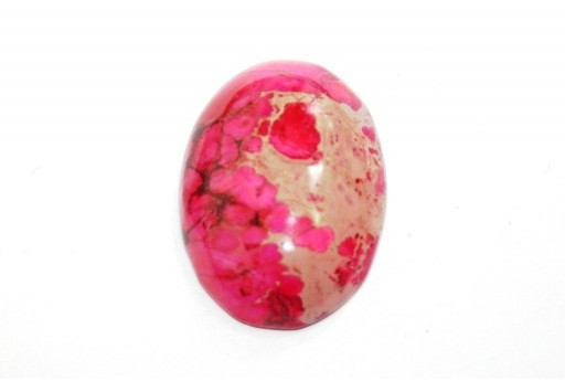 Cabochon Jasper Impression Rosa - Ovale 22X30mm