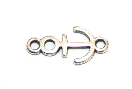 Metal Anchor Link - Silver 8x17mm - 4pcs