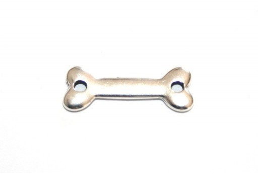 Metal Bone Link - Silver 7X20mm - 2pcs