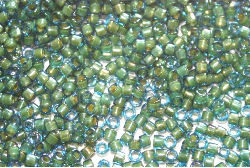 Perline Delica Miyuki Fancy Lined Aqua Green 11/0 - 8gr