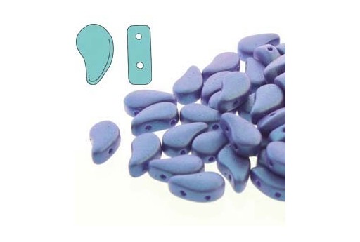 Perline Paisley Duo Tropical Blue Grape 8x5mm - 100gr