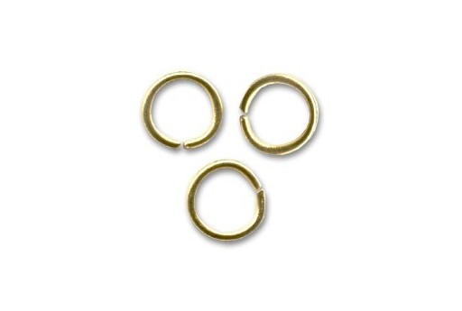 Brass Jump Ring Gold 8x1,2mm - 25pcs